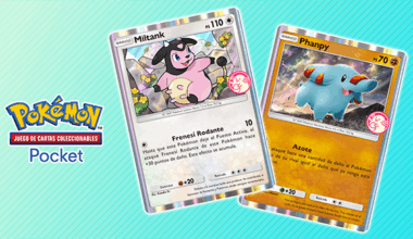 Miltank y Phanpy son los protagonistas del próximo evento elección mágica de JCC Pokémon Pocket