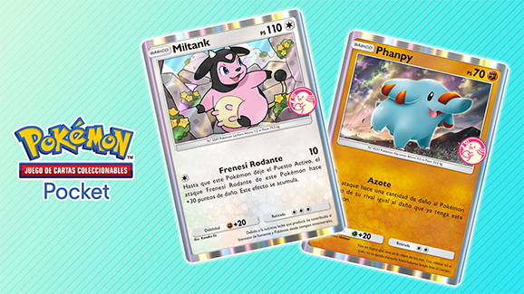 Miltank y Phanpy son los protagonistas del próximo evento elección mágica de JCC Pokémon Pocket