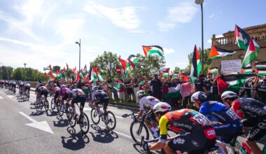 Mucha seguridad, protestas, y afición por el ciclismo: todas las imágenes de La Vuelta en Salamanca
