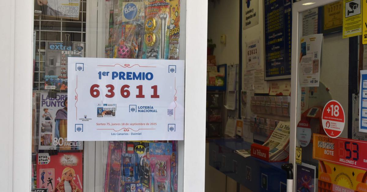 La Lotería Nacional del jueves deja 30.000 euros en ‘Los Canarios’