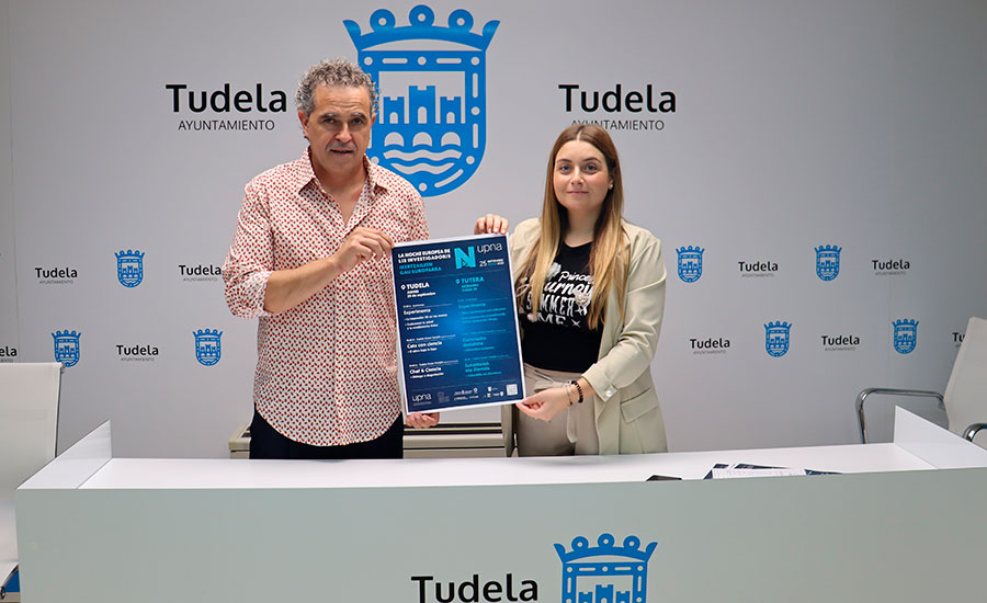 Laura Casanova y Santiago Sánchez Alegría han presentado el programa de la Noche Europea de los Investigadores y las Investigadoras.