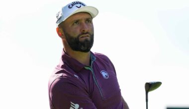 Jon Rahm, durante la tercera jornada del BMW PGA Championship.