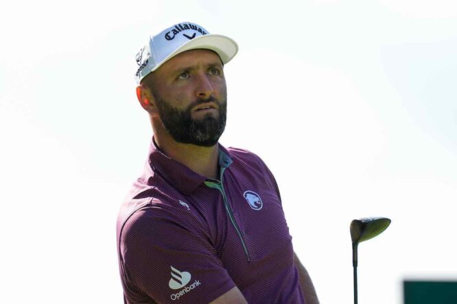 Jon Rahm, durante la tercera jornada del BMW PGA Championship.