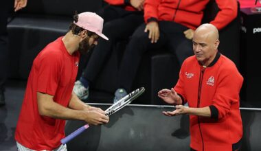 Reilly Opelka, quejas de la pista de Laver Cup 2025. Foto: gettyimages