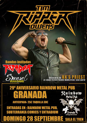 TIM RIPPER OWENS – Granada - Aniversario - Rainbow-Metal-PUB