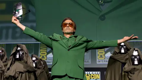 Robert Downey Jr. anunciando su papel de Victor Von Doom