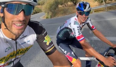 El granadino que 'pilló' a Primoz Roglic en pleno ascenso a Sierra Nevada: «Es un lujo»