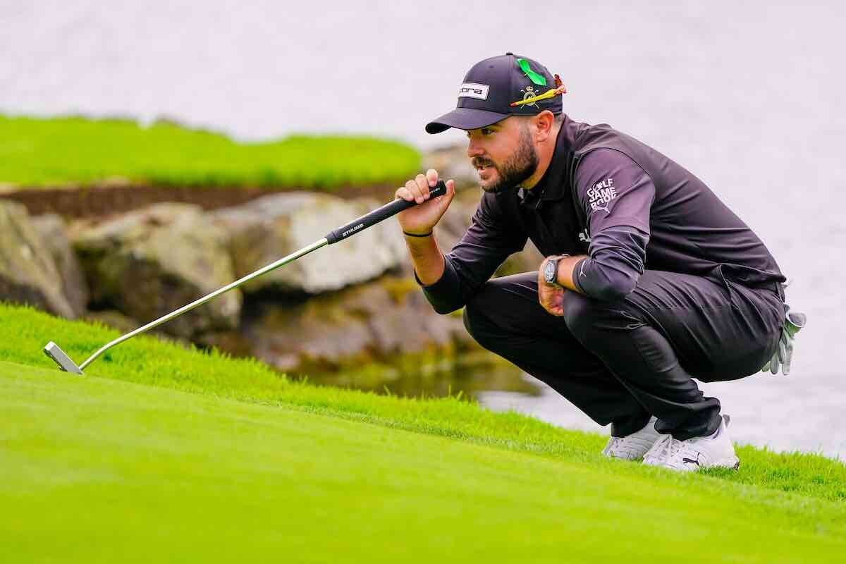 Ángel Hidalgo, en la última ronda del Amgen Irish Open. (© Golffile