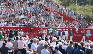 Este martes ya se ha vivido un gran ambiente en las gradas de Bethpage.
