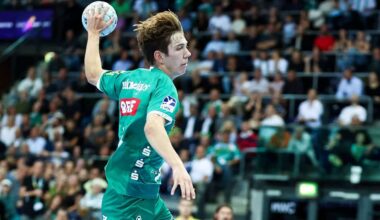 Staffan Peter y el equipo de balonmano de la Bundesliga SC DHfK Leipzig encajaron una clara derrota en casa contra el THW Kiel / Foto: Jan Woitas/dpa