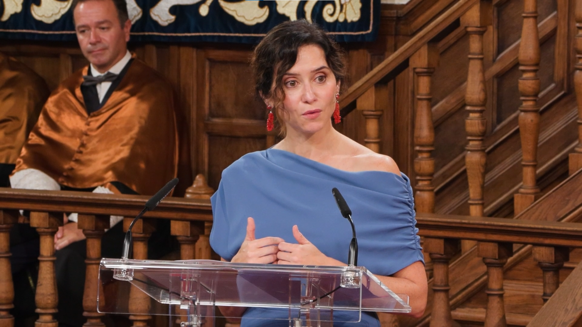 La presidenta Isabel Díaz Ayuso