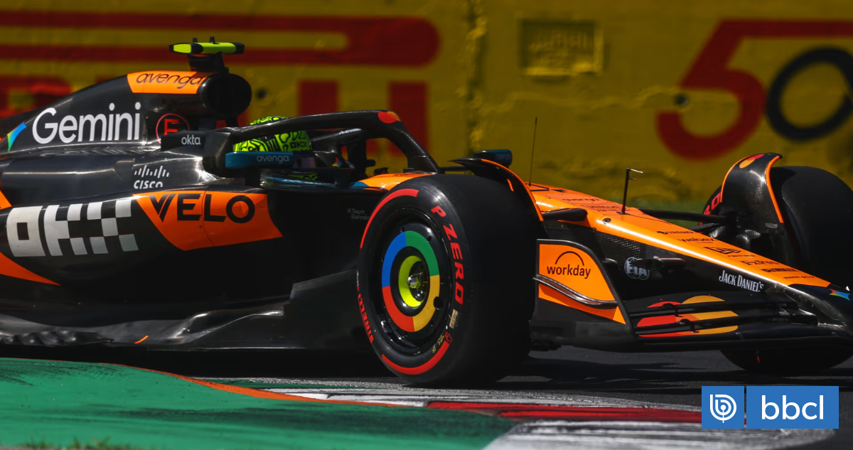 Norris se impone a Leclerc en último libre del GP de Monza en F1