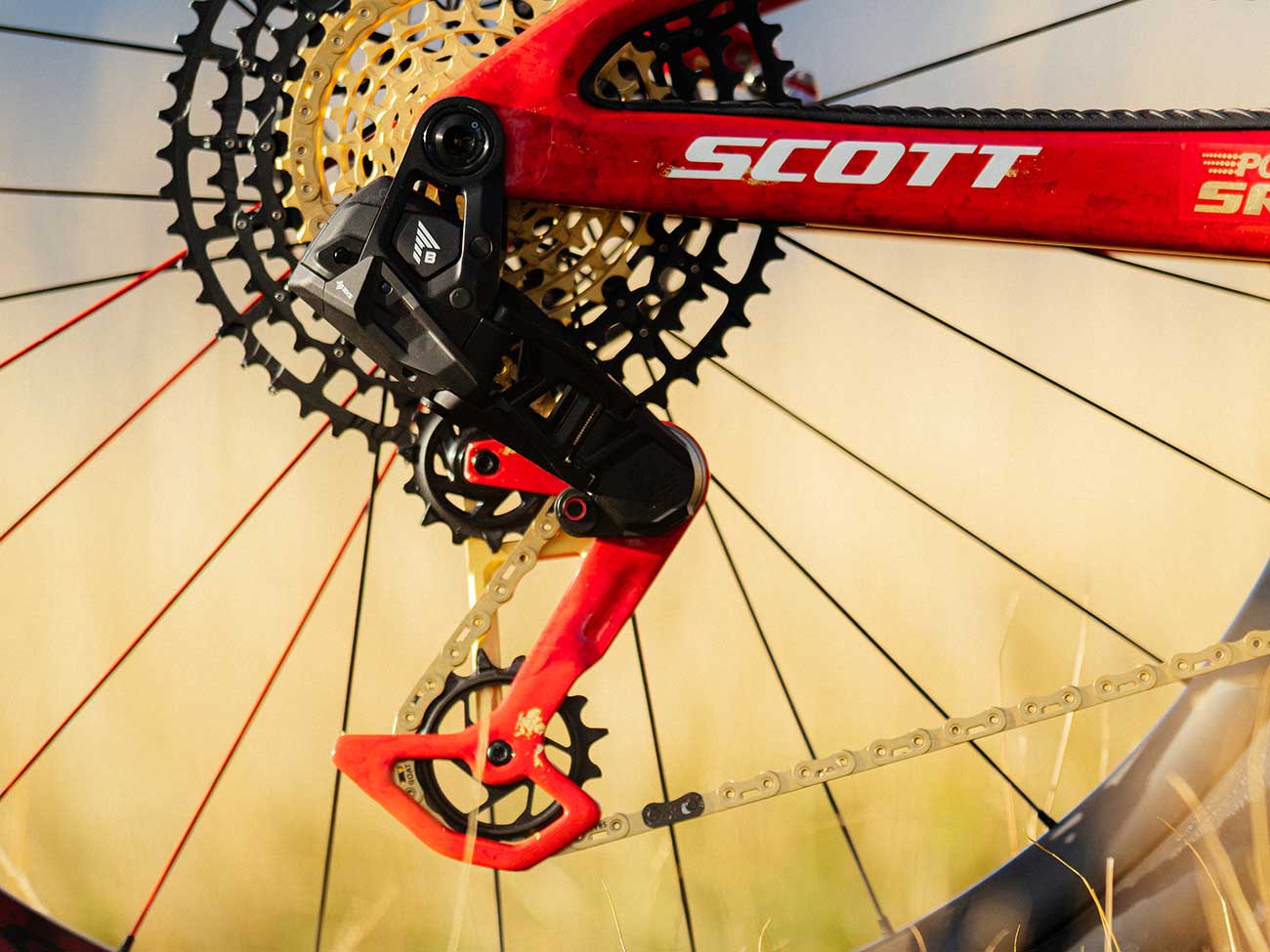 Un nuevo cambio SRAM AXS prototipo en la bici de Nino Schurter - ESMTB.com