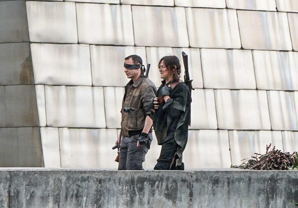 Fotografías: La secuela de 'The Walking Dead' rueda en el Guggenheim