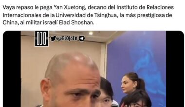 Un académico chino le canta las 40 a un militar israelí por Gaza y las imágenes dan la vuelta al mundo