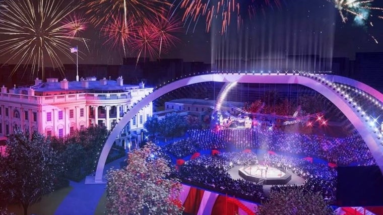 Así lucirá el histórico evento de la UFC en la Casa Blanca de Estados Unidos