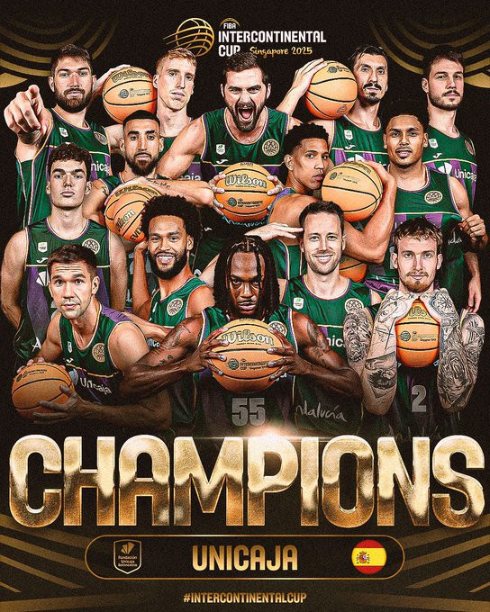 Unicaja Baloncesto conquista por segundo año consecutivo la Copa Intercontinental