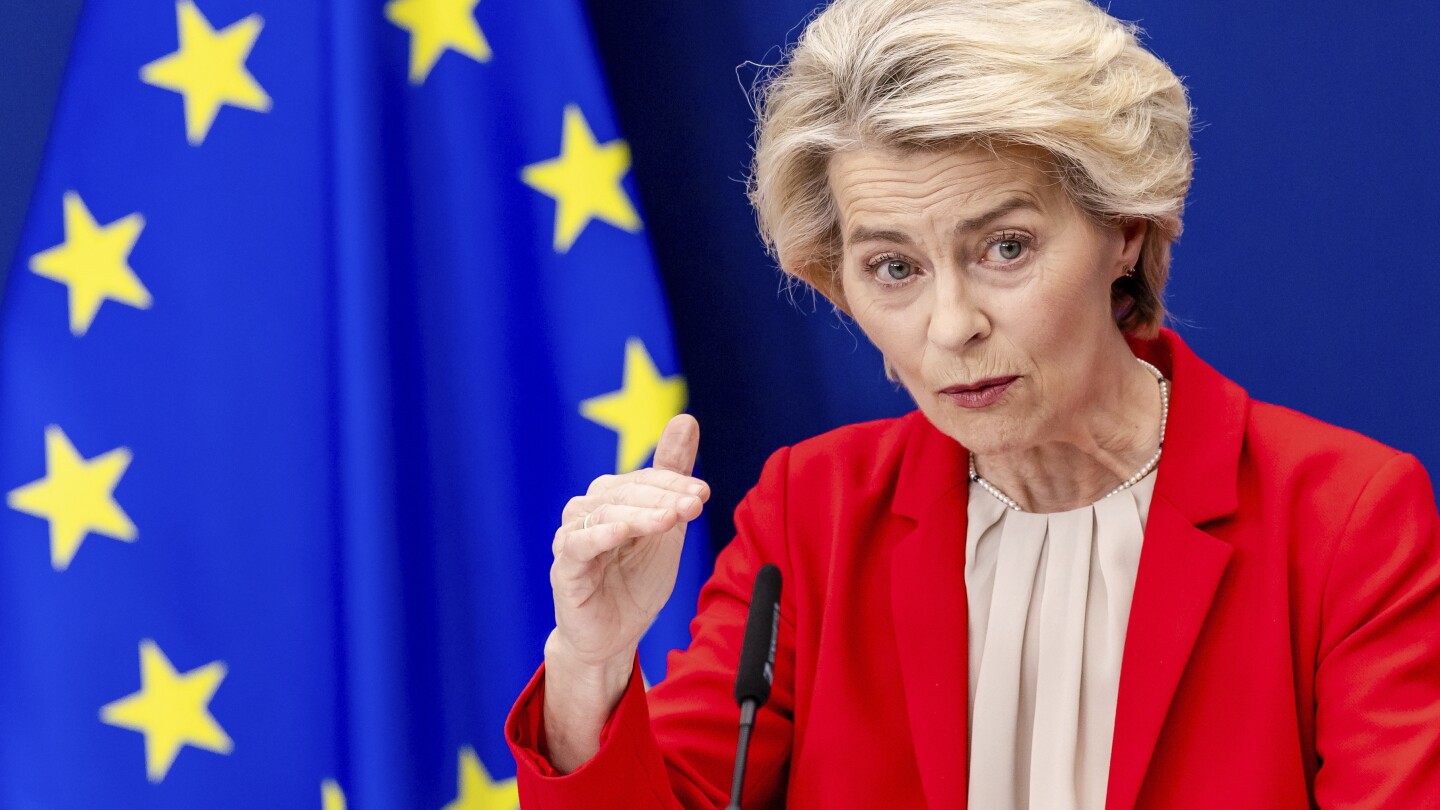 Presidenta UE propone sanciones y la suspensión parcial del comercio con Israel por guerra en Gaza