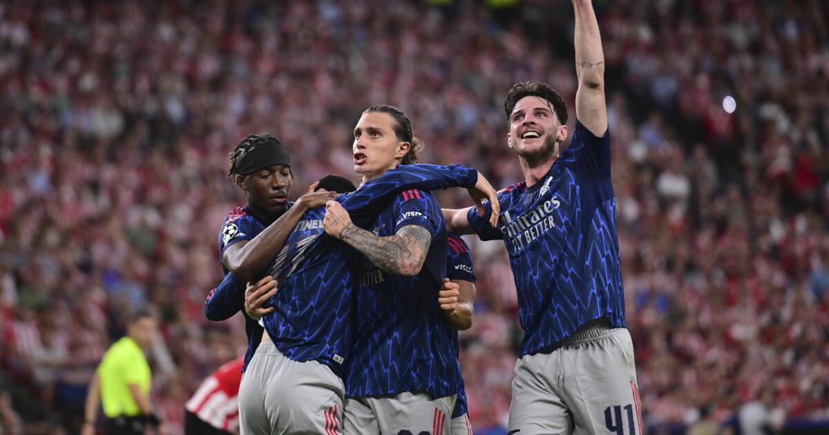 Suplentes del Arsenal brillan en victoria ante Athletic Bilbao en la Champions - Los Angeles Times