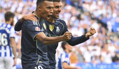 Mbappé lidera victoria del Real Madrid ante la Real Sociedad a pesar de quedarse con 10 hombres