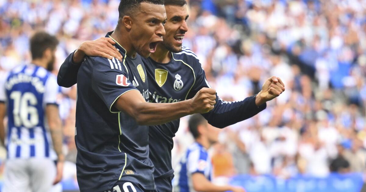 Mbappé lidera victoria del Real Madrid ante la Real Sociedad a pesar de quedarse con 10 hombres