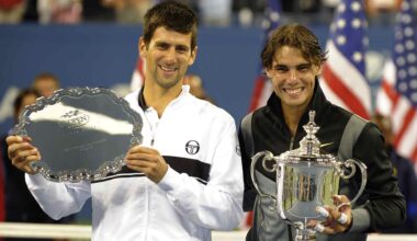 Rafael Nadal venció a Novak Djokovic en la final del US Open 2010 para lograr su primer título del torneo.