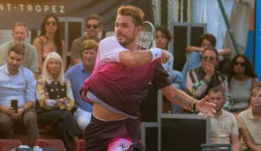 Stan Wawrinka en acción en el Challenger de Saint-Tropez.