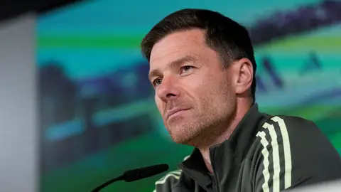 Xabi Alonso, en rueda de prensa