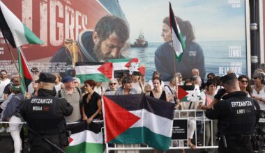 Vestidos negros y banderas palestinas: un 'glamour' solidario