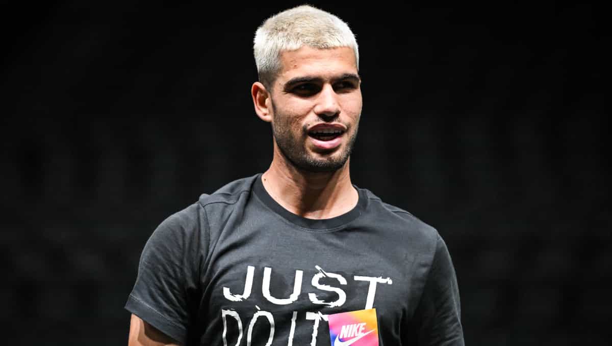 Carlos Alcaraz sonríe al conocer a su primer rival en el Masters 1000 de París