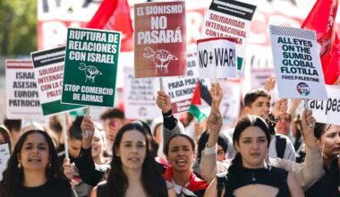 Estudiantes de toda España se manifiestan este jueves contra el "genocidio" en Palestina