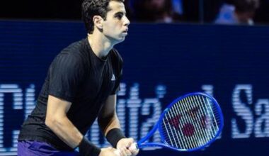 Jaume Munar durante su partido ante Ben Shelton.
