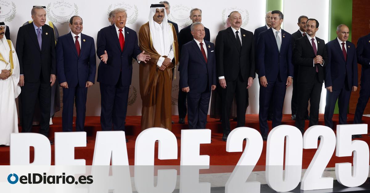 Trump exhibe su triunfalismo en una 'cumbre de paz' para Gaza sin Netanyahu ni Hamás