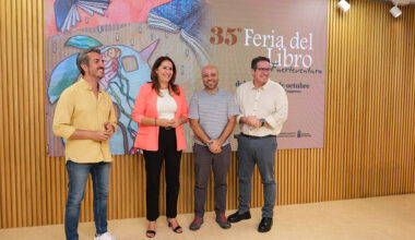 Isaac Rosa, Nieves Concostrina, Nativel Preciado y Kiko Amat en la 35 Feria del Libro de Fuerteventura