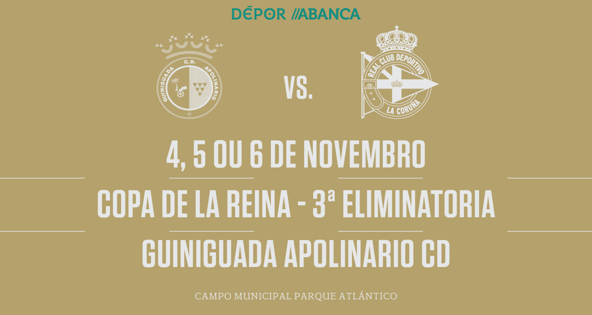 El Guiniguada Apolinario CD se enfrentará al Deportivo ABANCA en la tercera eliminatoria de la Copa de la Reina | RCDeportivo