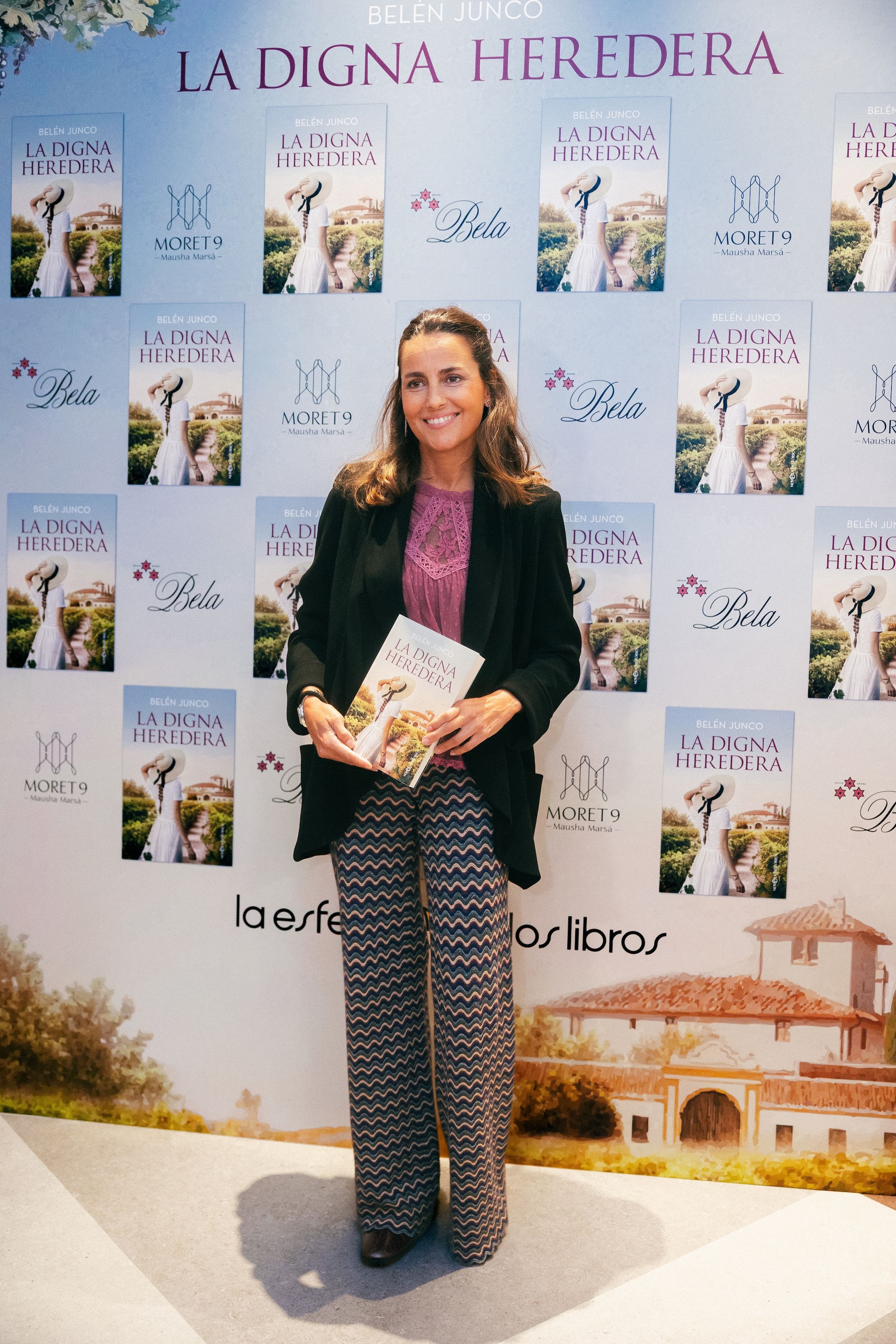 María Palacios en la presentación de la novela de Belén Junco, 'La digna heredera'