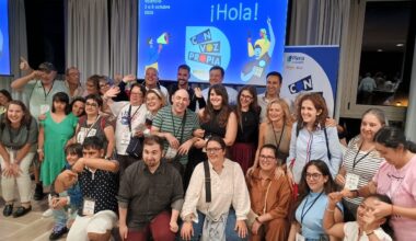 Momento de la llegada de las participantes en el Encuentro.