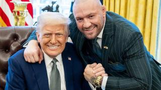 Donald Trump y Conor McGregor, en el Despacho Oval de la Casa Blanca.
