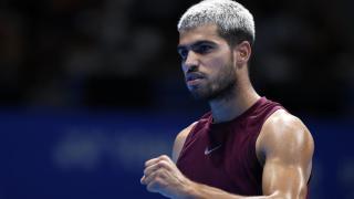 Carlos Alcaraz, en la final del ATP 500 de Tokio