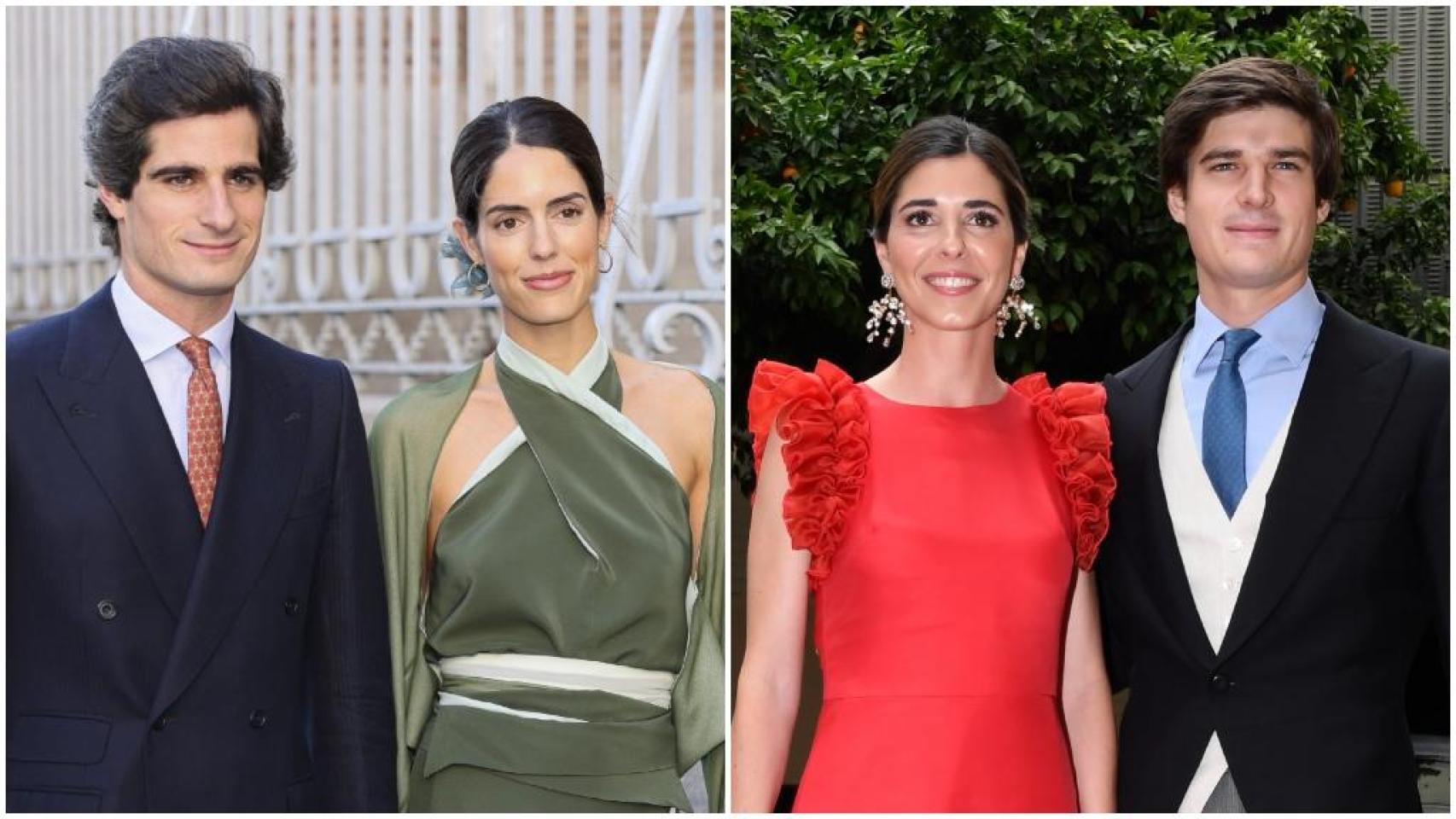 Los duques de Huéscar y los condes de Osorno, en un montaje de JALEOS.