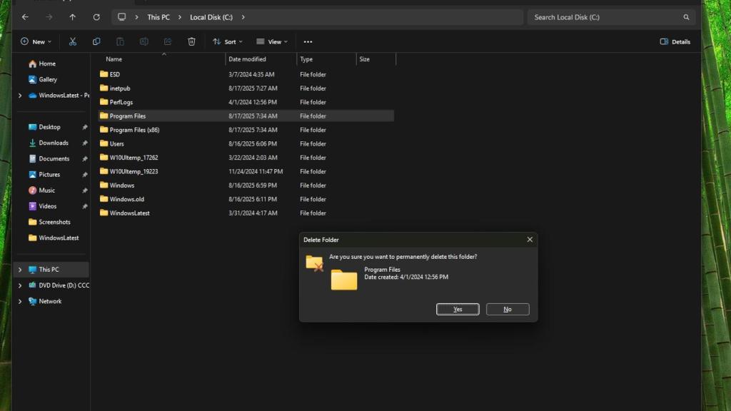 Nuevo modo oscuro de Windows 11 en ventanas emergentes