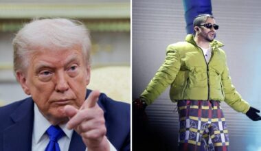 Trump tilda de "locura" que Bad Bunny actúe en el descanso de la Superbowl: "Nunca he oído hablar de él, no sé quién es"