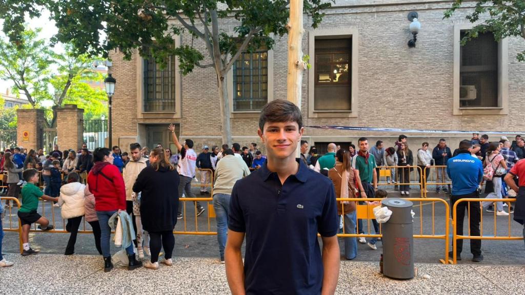 El torero Aarón Palacios (20 años) durante la actividad taurina.