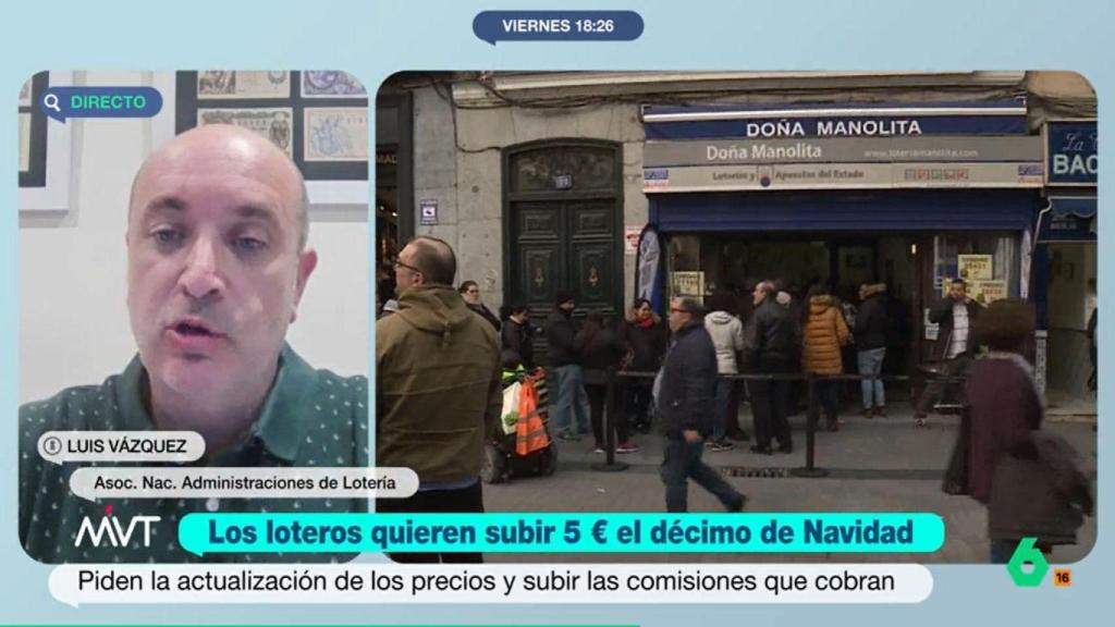 Luis Vázquez, representante de la Asociación de Administraciones de Lotería (Anapal)