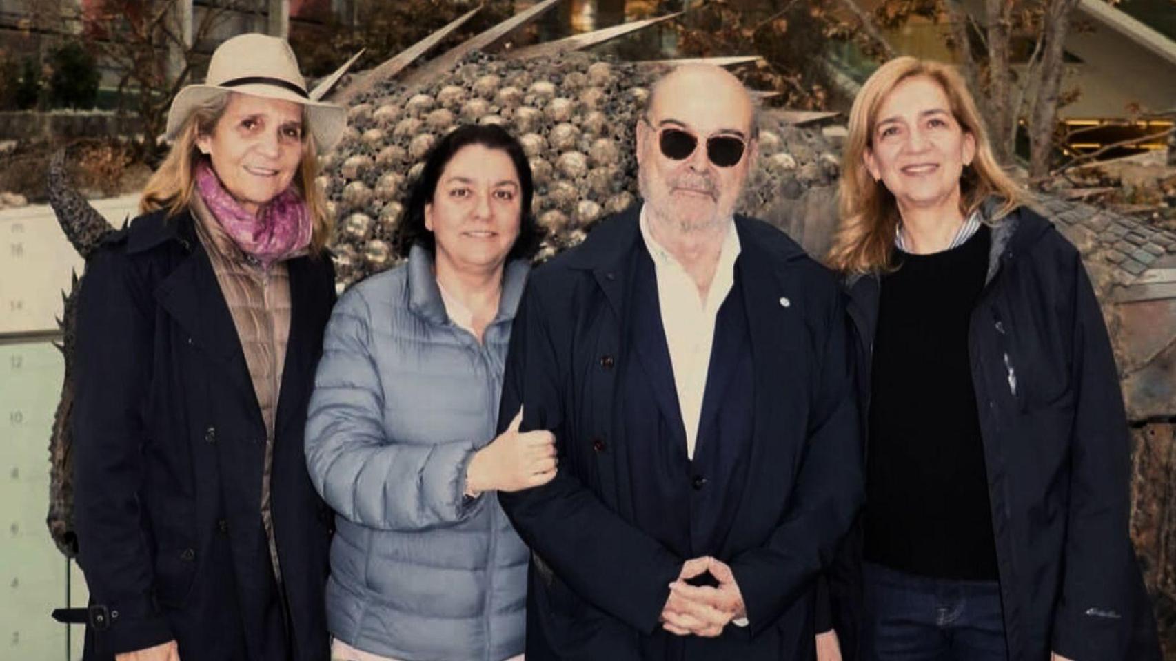 El plan de las infantas Cristina y Elena con Antonio Resines y su mujer, Ana Pérez-Lorente, que revoluciona las redes sociales