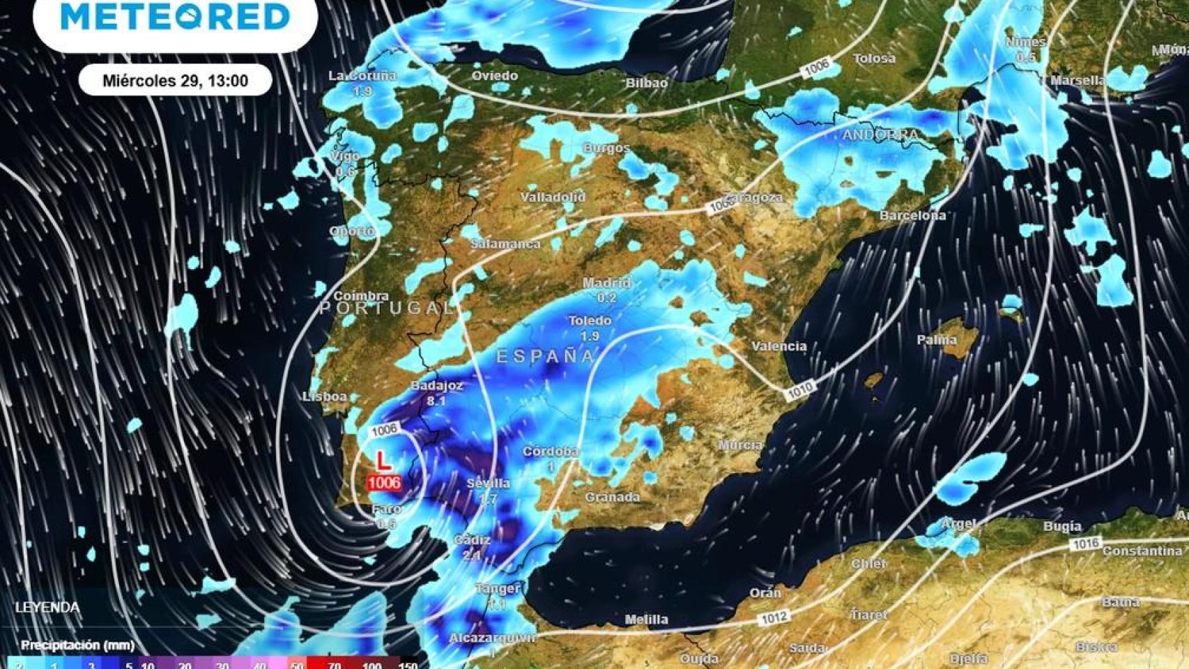 llega lo peor de la intensa borrasca con aviso rojo por "riesgo extremo por lluvias" en estas zonas