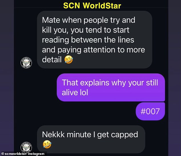 El mensaje final de algunos mokhtarianos enviado al Sydney Crime News SCN World Stars se publicó el jueves.