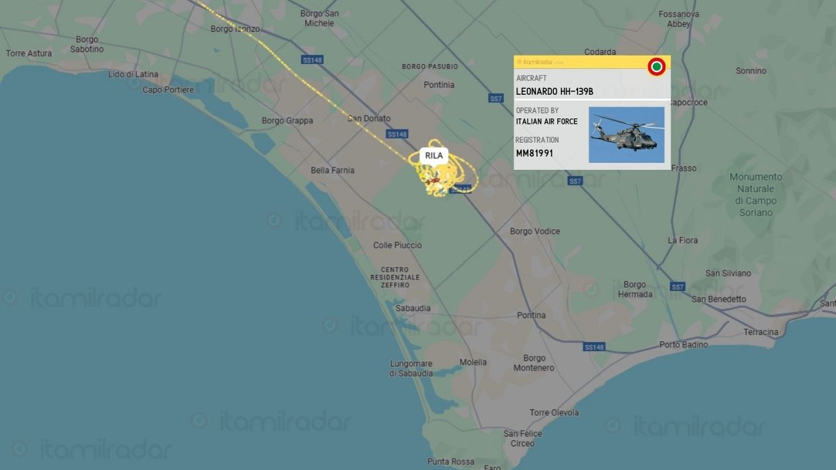 Mueren 2 pilotos al estrellarse un avión militar en el Parque Nacional del Circeo, Italia