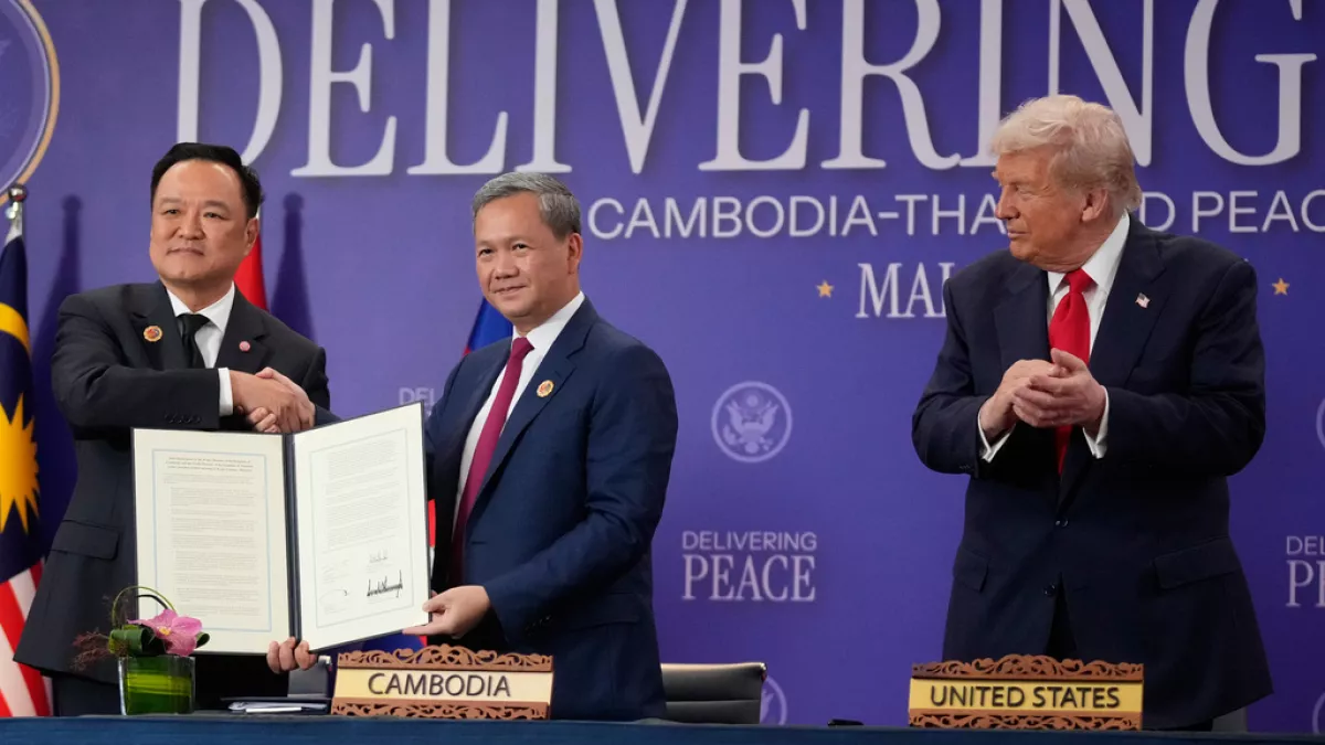 Trump preside el histórico acuerdo de paz entre Tailandia y Camboya