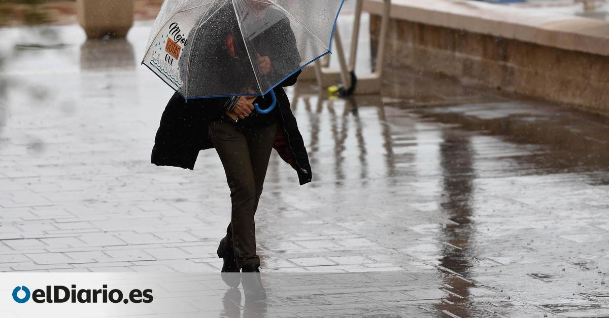 La Aemet avisa de lluvias torrenciales por la dana Alice en el este de la península y Baleares
